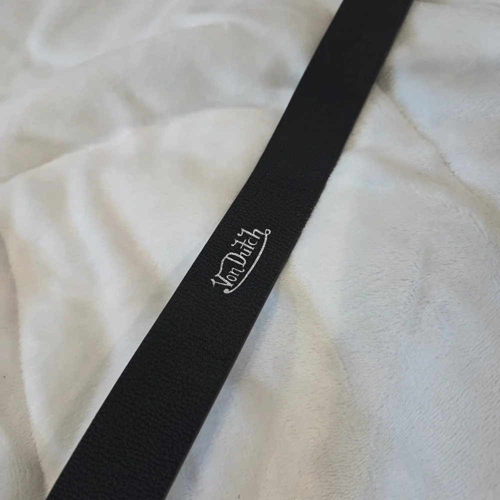 Von Dutch Men Brown Leather Belt Y2K Nostalgia Closet Staple Classic Size 30 NWT
